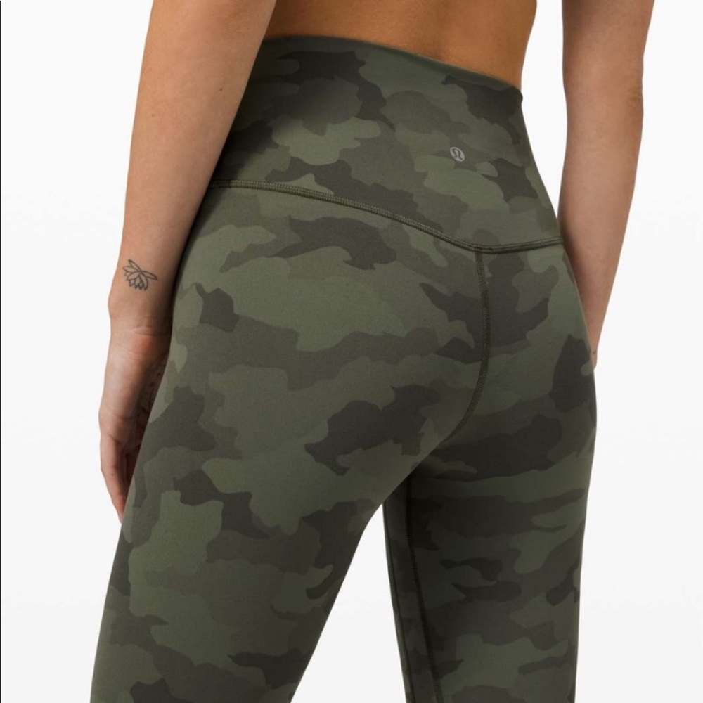 Lululemon Align 25” Heritage 365 Camo Green Multi